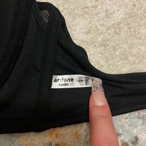Ardene black mesh bikini top - Picture 3 of 4